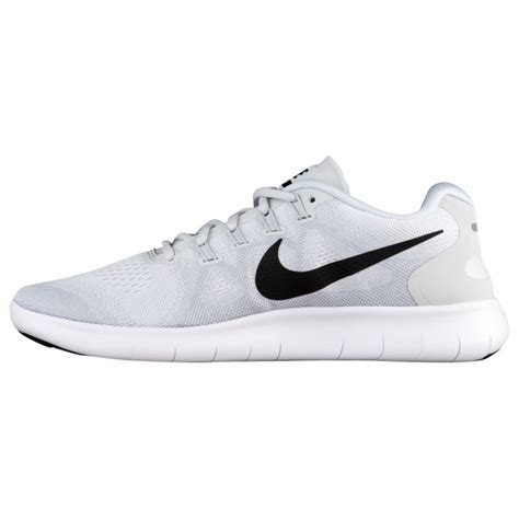 Men's Nike Free RN 2017 Running Shoe White/Black/Pure Platinum